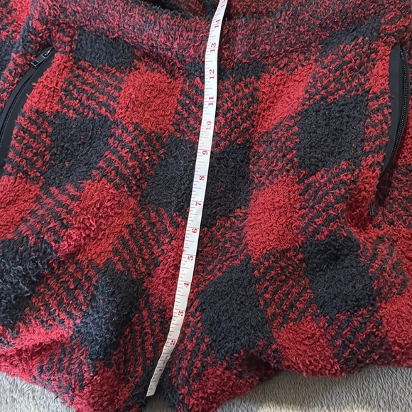 Skims Set  NWT Cozy Brick Buffalo Check Textured Hoodie & Jogger Set - Picture 7 of 16